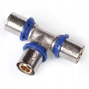 Pex Trójnik zaciskowy 26x16x26 mm Radopress - Łączniki, trójniki, kształtki - miniaturka - grafika 2