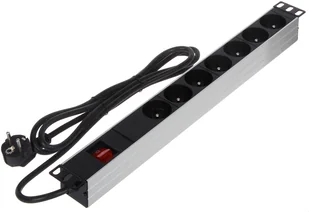 Listwa Zasilająca 7 Gniazd Z Włącznikiem Rack 1U - Listwy zasilające - miniaturka - grafika 2