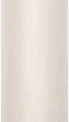 Pasmanteria - PartyDeco Tiul gładki, kremowy, 0,15 x 9m TIU15-079 - miniaturka - grafika 1