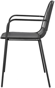 Intesi Krzesło Willy Arm Black z poduszką PU - Krzesła - miniaturka - grafika 8