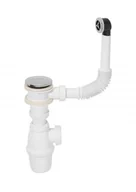 Syfony - WIRQUIN Syfon umywalkowy 50MM Z KORKIEM CLICK-CLACK WIRQUIN - miniaturka - grafika 1