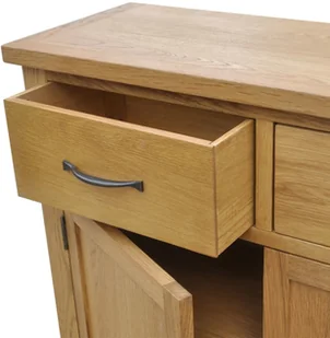 vidaXL Kredens, dębowy, 90x33,5x83 cm - Kredensy - miniaturka - grafika 5