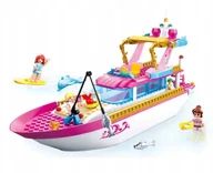 Klocki - Sluban Klocki Luksusowy Jacht Wakacje 212el Pływa - miniaturka - grafika 1