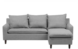Beliani Sofa narożna tapicerowana jasnoszara ELVENES - Narożniki - miniaturka - grafika 2