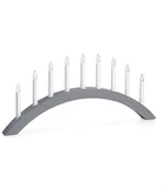 Oświetlenie świąteczne - Markslojd Świecznik stołowy szary ATLE 705811 705811 - miniaturka - grafika 1