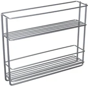 Akcesoria do wc - Metaltex w i Out regał na przyprawy rozsuwany, metalowa, srebrna metaliczna, 22 x 28 x 6 cm 364650000 - miniaturka - grafika 1