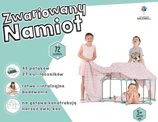 Zwariowany namiot szaro-zielony - Namioty i tipi dla dzieci - miniaturka - grafika 2