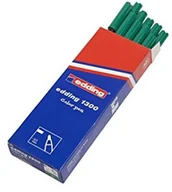 Kredki, ołówki, pastele i pisaki - Edding e-1300 10 sztuki flamastrów, końcówka okrągła, 3 MM, zielony 1300-004 - miniaturka - grafika 1