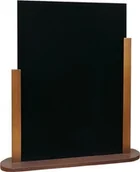 Tablice i flipcharty - Allboards Tablica dwustronna czarna kredowa A4 na stolik TBSA4 - miniaturka - grafika 1