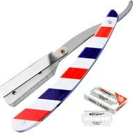 Brzytwy fryzjerskie - Gepard Brzytwa Fryzjerska Gepard Do Golenia RED BLUE WHITE 1012 - miniaturka - grafika 1