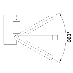 Blanco CORESSA-F chrom dźwignia z lewej strony 521544 - Baterie kuchenne - miniaturka - grafika 4