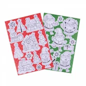 Dekoratorstwo - ARPEX Świąteczne naklejki do kolorowania (ponad 40 sztuk) . - miniaturka - grafika 1