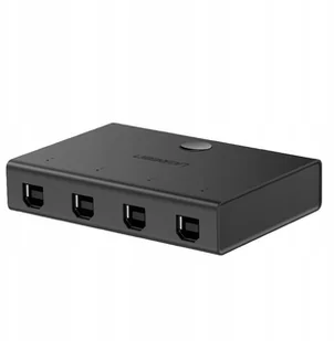 UGREEN Ugreen 2 In 1 Out przełącznik z 2 portami USB 2.0, do drukarki i skanera, czarny - Huby USB - miniaturka - grafika 3