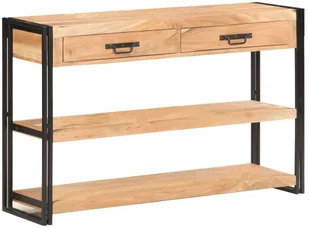 vidaXL Szafka, 120x30x75 cm, lite drewno akacjowe 321803 - Szafki do salonu - miniaturka - grafika 10
