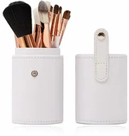 Pędzle do makijażu - Zoë Ayla Zoe Ayla Cosmetics profesjonalny zestaw pędzli do makijażu, 12 elementów, kolor biały, złoty - miniaturka - grafika 1