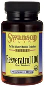 Witaminy i minerały dla sportowców - SWANSON Resweratrol 100mg - 30 kapsułek - miniaturka - grafika 1