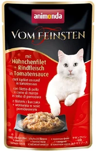 Animonda Vom Feinsten Classic Cat Smak: Filet Z Kurczaka + Wołowina W Sosie Pomidorowym - Saszetka 50G - Mokra karma dla kotów - miniaturka - grafika 2
