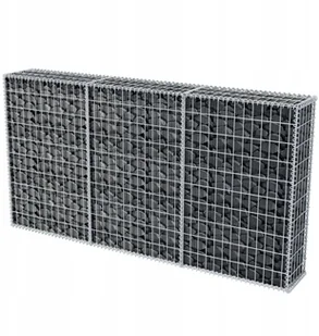 vidaXL vidaXL Kosz gabionowy z ocynkowanego drutu stalowego 100 x 30 cm - Pozostałe ozdoby ogrodowe - miniaturka - grafika 3