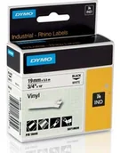 Papier do drukarek - Dymo Rhino 18445, S0718620, 19mm x 5,5m czarny druk / biały podkład, taśma oryginalna - miniaturka - grafika 1