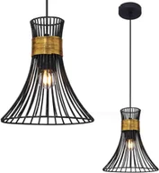 Lampy sufitowe - Globo Lighting ROXY Lampa Wisząca Czarny 1-punktowy Obszar wewnętrzny ROXY 54814H - miniaturka - grafika 1