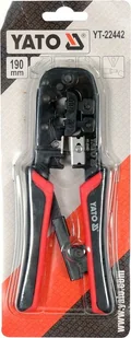 YATO SZCZYPCE DO ZACISKANIA WTYCZEK TELEFONICZNYCH I SIECIOWYCH RJ45 RJ11 - Kombinerki i obcęgi - miniaturka - grafika 4