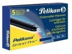 Pelikan NABOJE DO PIÓR KULKOWYCH GP NIEBIESKIE 5szt - Naboje i atramenty - miniaturka - grafika 2