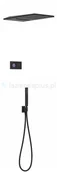 Zestawy prysznicowe - Tres Shower Technology zestaw prysznicowy czarny 09288308NM - miniaturka - grafika 1
