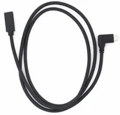 Kable USB - System-S System-S USB 3.1 typ C (żeński) do USB 3.1 typu C (Male) kąt 90° przedłużacz 1 m 10069071736520 - miniaturka - grafika 1