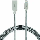 Kable USB - Aiino MFI kabel USB Lightning 1 m srebrny AIHELMETUL-SV - miniaturka - grafika 1