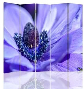 Feeby Parawan pokojowy pięcioczęściowy dwustronny obrotowy 360° na płótnie Canvas Niebiesko-fioletowy kwiat 180x180 - Parawany Feeby Parawan pokojowy pięcioczęściowy dwustronny obrotowy 360° na płótnie Canvas Niebiesko-fioletowy kwiat 180x180 - Parawany - miniaturka - grafika 1