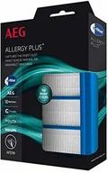Akcesoria do odkurzaczy - AEG AFS1W Allergy Plus filtr (idealny dla alergików, efekt filtrowania ponad 99%, czyste powietrze, łatwy w instalacji, pasuje do ponad 80 odkurzaczy, uniwersalny, dopasowany) niebieski/biały AFS1W - miniaturka - grafika 1