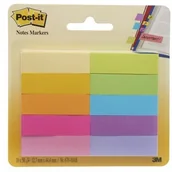 Zakładki indeksujące - 3M Zakładki indeksujące 12,7x44,4mm papierowe 10x50szt. POST-IT 670-10AB 500szt. 70005197606/ 3M023 - miniaturka - grafika 1