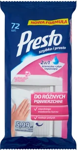 Presto CHUSTECZKI GOSPODARCZE PRESTO CLEAN ANTYSTATYCZNE 72 SZT. - Inne artykuły czyszczące - miniaturka - grafika 3