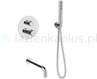 Zestawy prysznicowe - Laveo Pretto zestaw podtynkowy chrom BAO011P - miniaturka - grafika 1