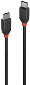 Kable USB - LINDY 1,5 m USB 3.1 typ C kabel 3A Black Line - kabel - cyfrowy/dane, 36907 36907 - miniaturka - grafika 1