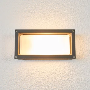 LAMPENWELT.COM Aurelien - lampa zewnętrzna z szarą ramką - Lampy ogrodowe - miniaturka - grafika 3