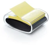 Etykiety samoprzylepne i bloki etykiet - Post-It 3M Podajnik do bloczków samoprzylepnych Pro (PRO-B-1SSCY-R330), czarny, w zestawie 1 bloczek Super Sticky Z-Notes 3M-HK100010188 - miniaturka - grafika 1