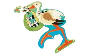 Scratch Puzzle konturowe Bocian 24 elem. mokopico-1607-0 - Puzzle - miniaturka - grafika 4