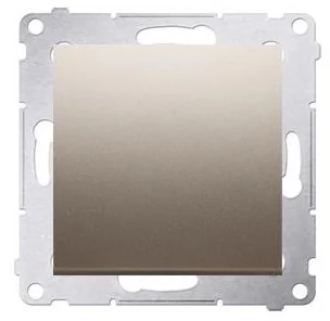 Simon KONTAKT- Przycisk Pojedynczy ZWIERNY BEZ PIKTOGRAMU 10AX ZŁOTY MAT 54 - Wyłączniki światła i elektryczne - miniaturka - grafika 2