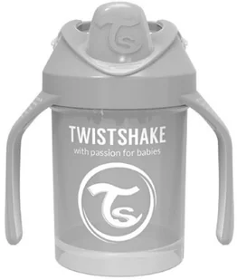 Twistshake Twistshake, Kubek niekapek z uchwytami i mikserem do owoców, Szary, 230 ml - Kubki dla dzieci - miniaturka - grafika 4