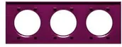 Klawisze i ramki - Schneider Ramka potrójna Odace Styl S52P706D purple/fioletowa - miniaturka - grafika 1