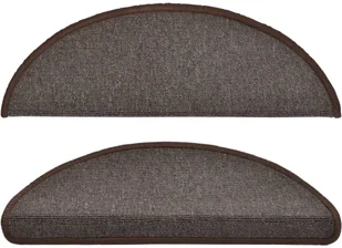 vidaXL Nakładki na schody, 15 szt., 65 x 24 x 4 cm, kawowy brąz - Dywany - miniaturka - grafika 4