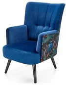 Fotele - Halmar Fotel PAGONI Granatowy V-PL-PAGONI-FOT-GRANATOWY - miniaturka - grafika 1