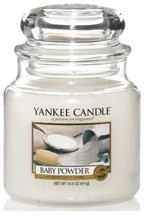Yankee Candle Średnie szkło Baby Powder 411.0 g - Świeczniki - miniaturka - grafika 2