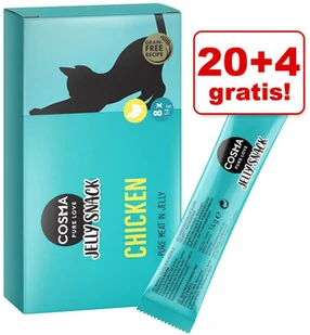 Cosma 20 + 4 gratis! Cosma Jelly Snack, 24 x 14 g - Łosoś - Przysmaki dla kotów - miniaturka - grafika 2