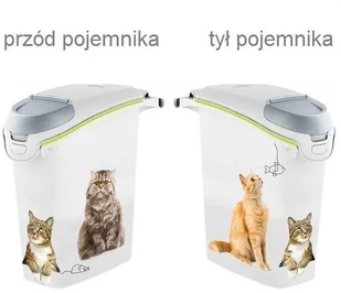 CURVER Pojemnik na karmę dla kota żwirek 10kg 27L CURVER 197928 - Pudła i pojemniki do przechowywania - miniaturka - grafika 3