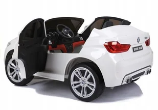 Import LEANToys BMW X6M Białe 2841 - Pojazdy elektryczne dla dzieci - miniaturka - grafika 4