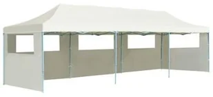 vidaXL Składany namiot z 5 ścianami bocznymi, 3 x 9 m, kremowy 44975 - Pawilony ogrodowe - miniaturka - grafika 10
