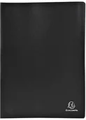 Artykuły biurowe - Exacompta 8561e teczka prezentacyjna wykonana z miękkiej skóry PP 300, z 60 gekoernten walizki, nieprzezroczysty, format DIN A4, czarny 8561E - miniaturka - grafika 1