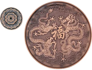 Podstawka do kadzideł metalowa - taniec smoków 2 15694 - Kadzidła i dodatki - miniaturka - grafika 2